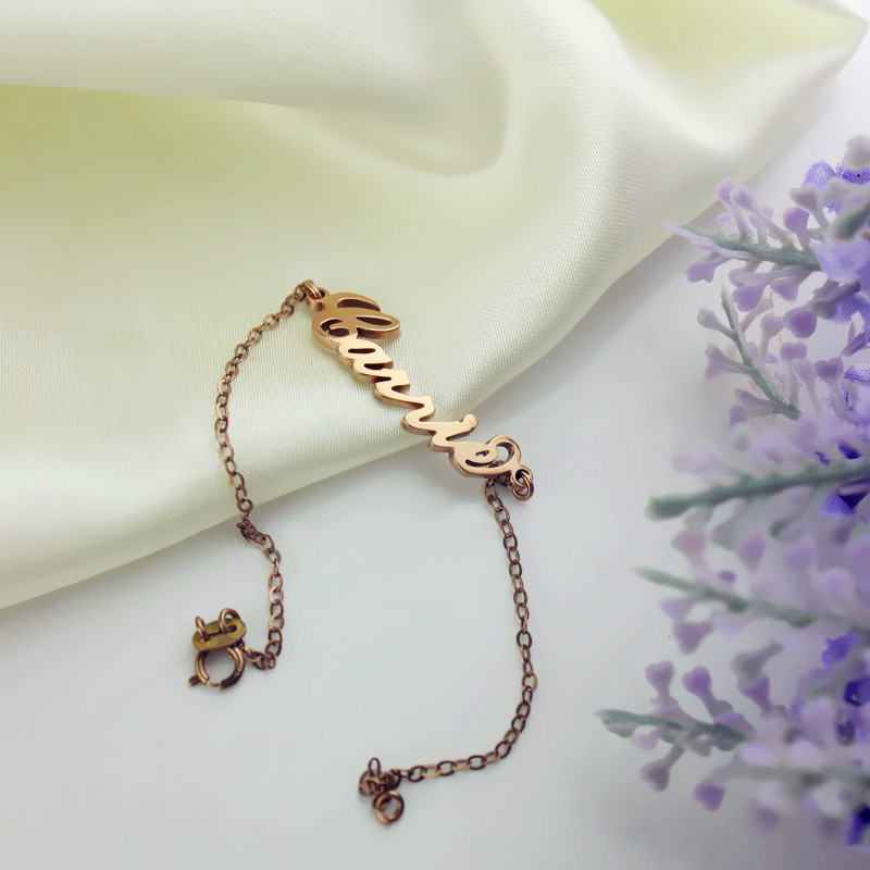 Rose Gold Plated Silver Bracelet