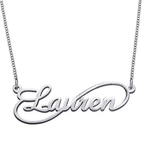 Unique Infinity Style Name Necklace