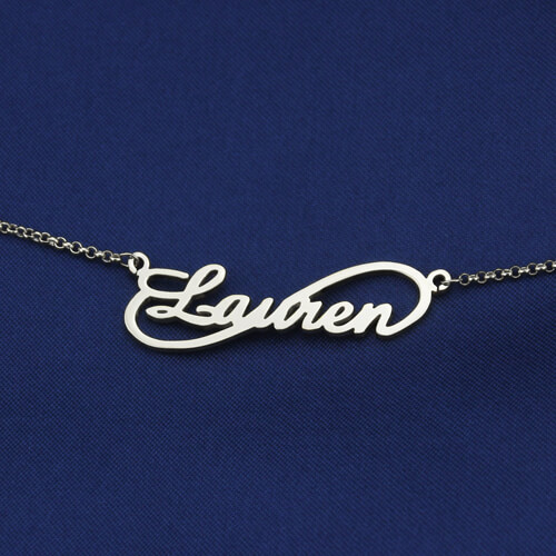 Unique Infinity Style Name Necklace